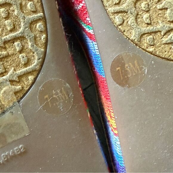 Gianni Bini Slides Southwestern Pom Pom Slip On Mules Shoes - Picture 9 of 10